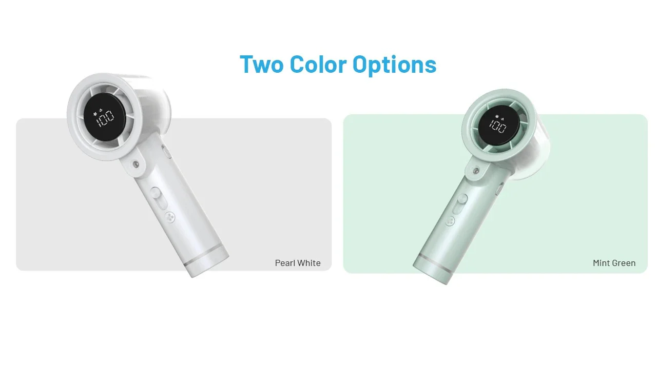 izzCool 20 PRO (White) - Handheld Air Conditioner Fan (5,000mAh) - Image 23
