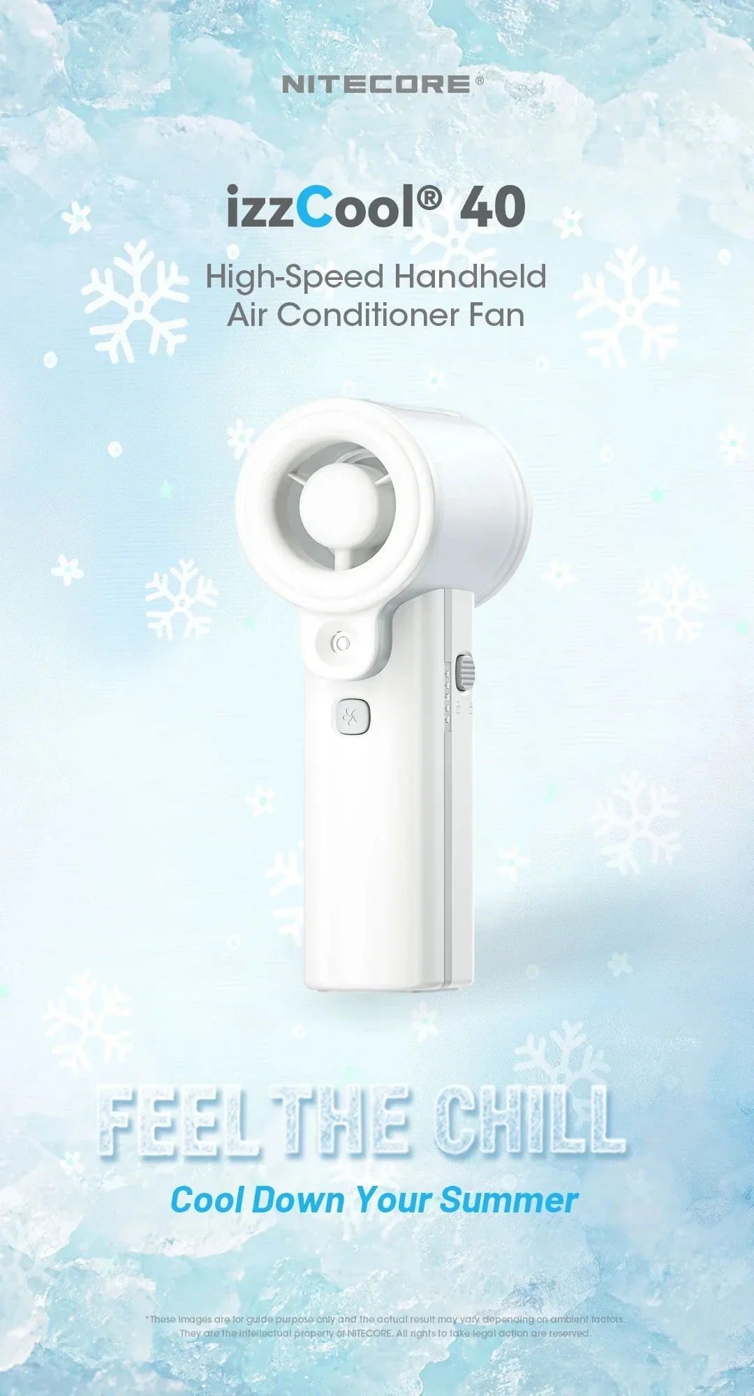 izzCool 40 - High Speed Handheld Air Conditioner Fan (5,200mAh) - Image 15