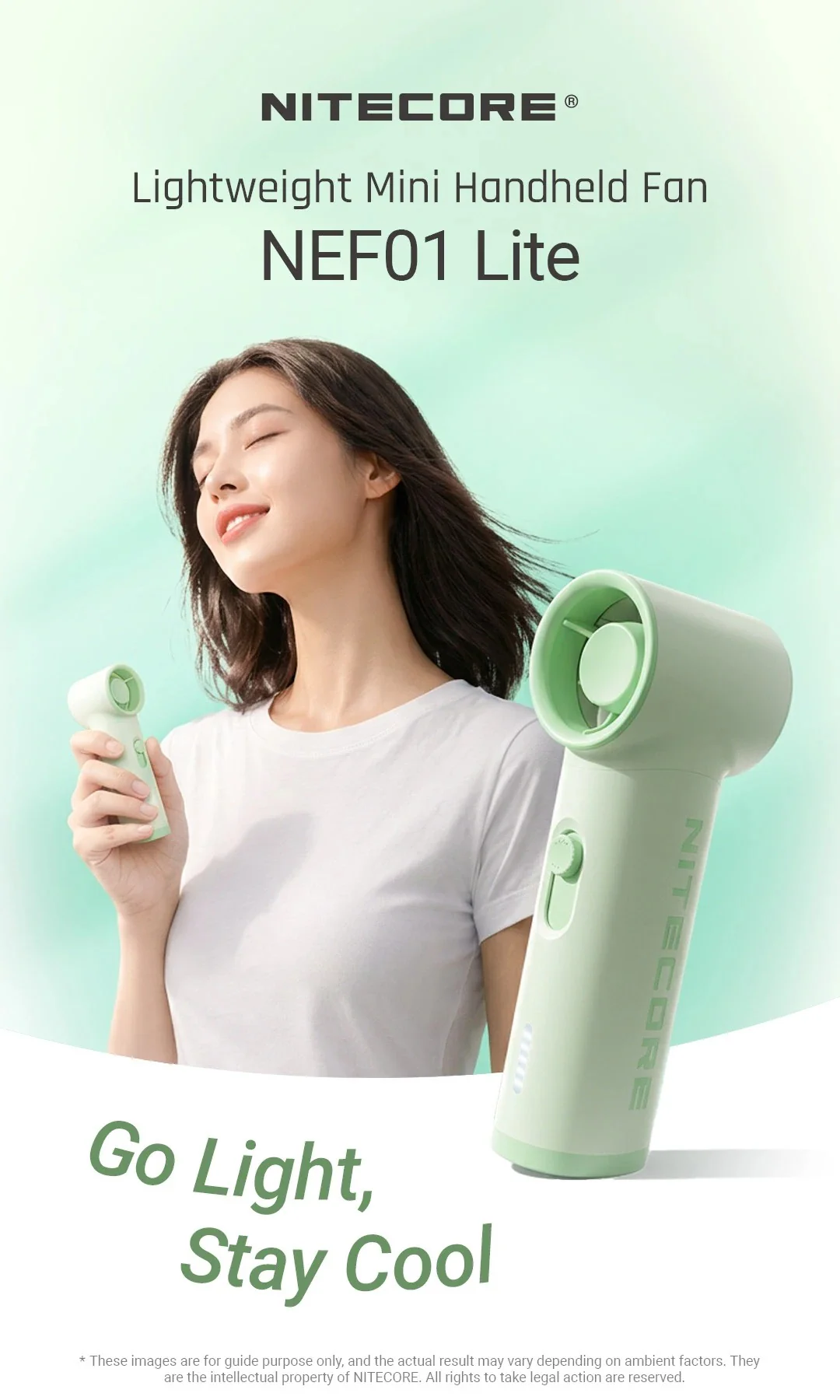 NEF01 LITE - Mini Handheld Fan (2,600mAh) - Image 16
