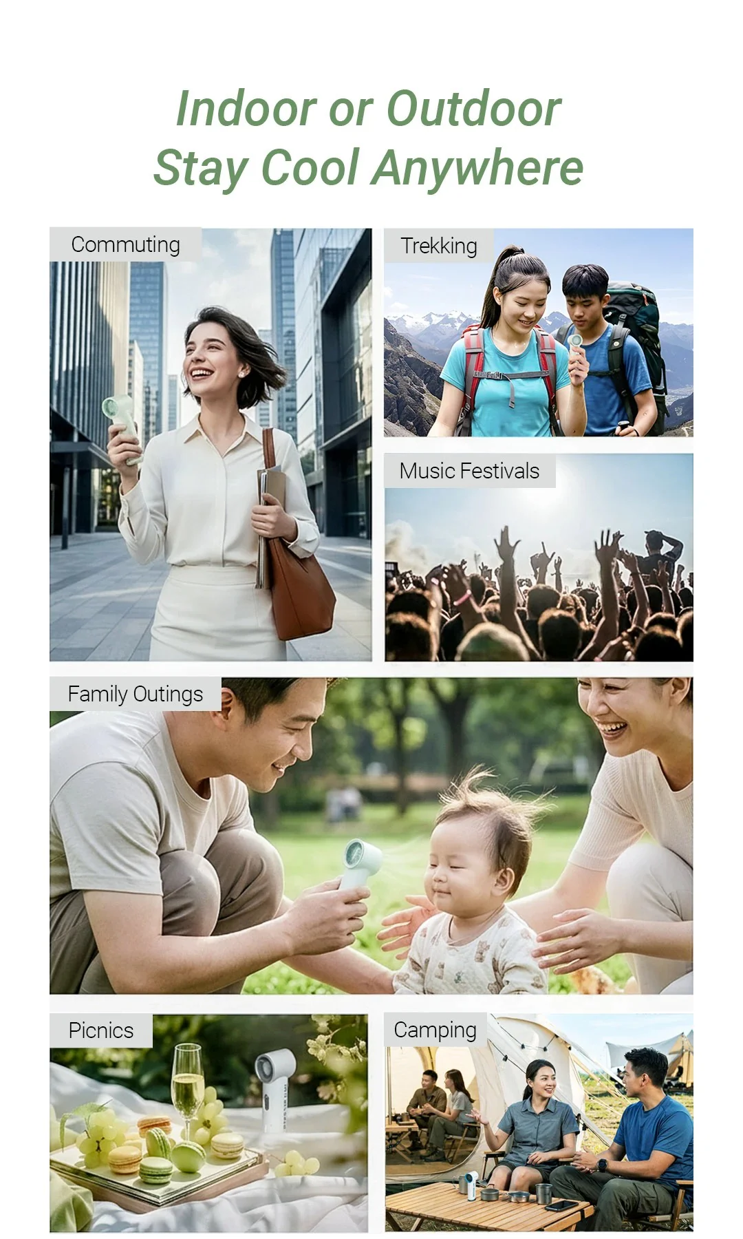 NEF01 LITE - Mini Handheld Fan (2,600mAh) - Image 24