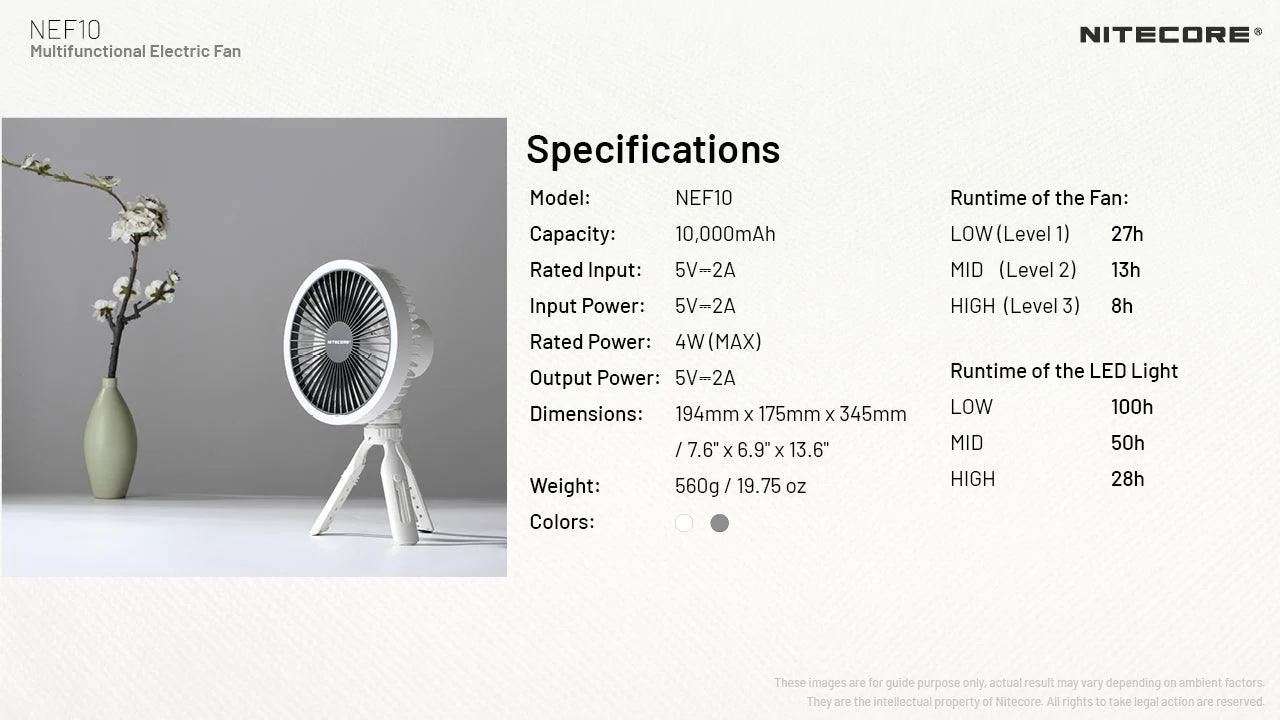 NEF10 - LED Fan (10,000mAh) - Image 17