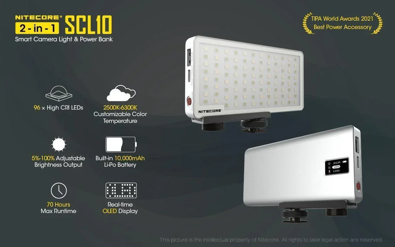 SCL10 - 2-in-1 Light & Power Bank (10,000mAh 18W) - Image 16