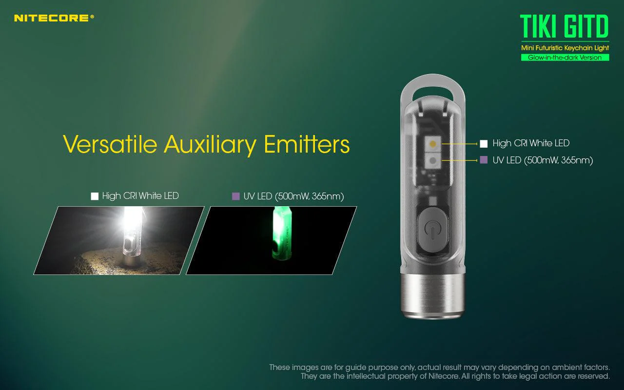 TIKI (GREEN Glow In The Dark) - 300 lumens - Image 12