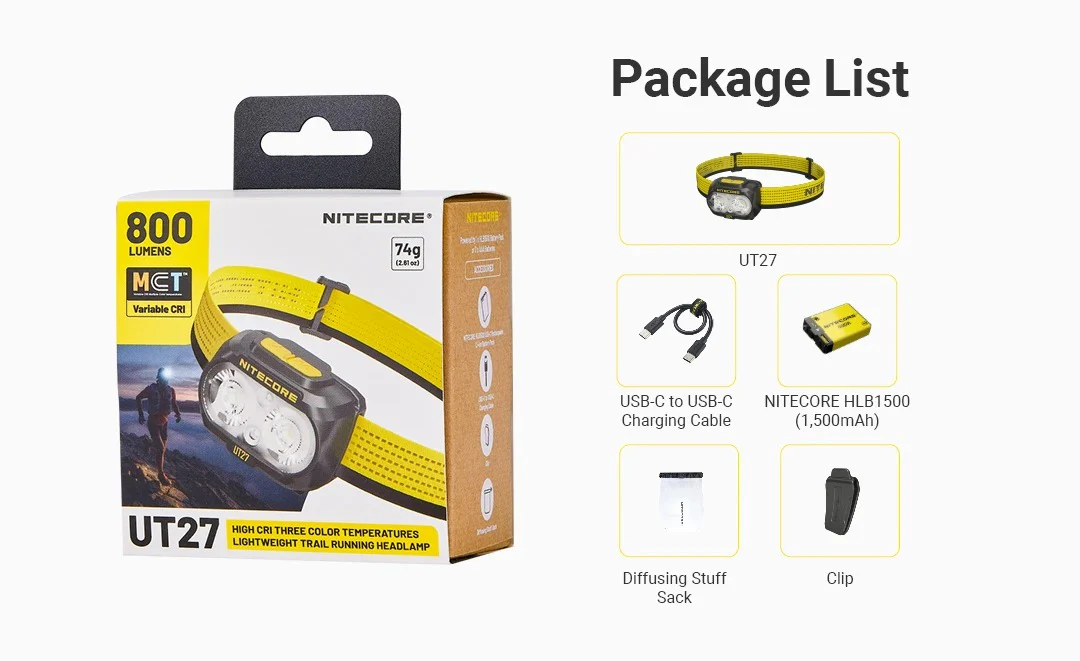 UT27 MCT (Black) - 800 lumens - Image 24